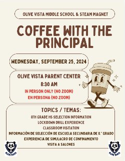 Coffee with the Principal